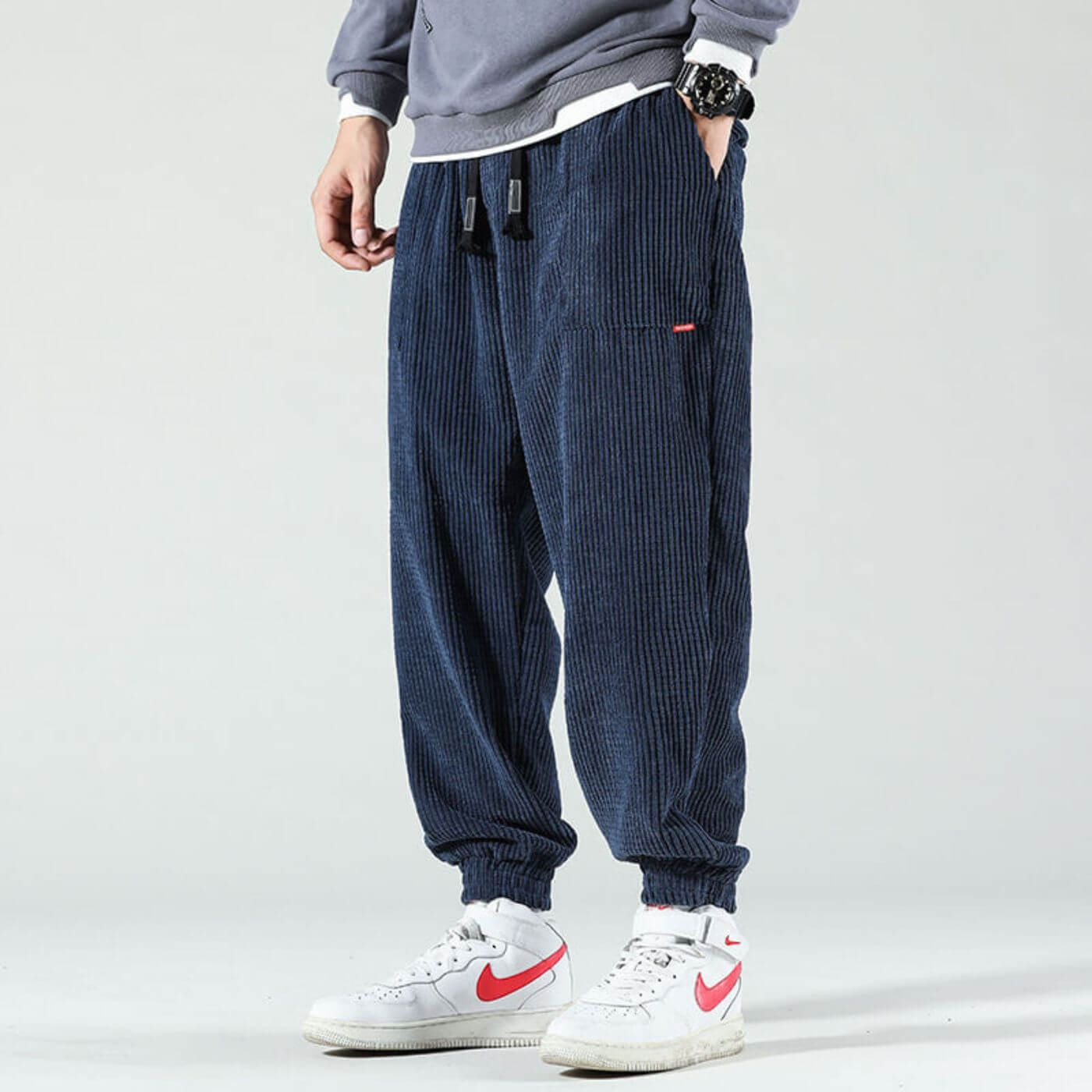 Pantalon Jogger en Velours Côtelé pour Hommes - Marie Montel