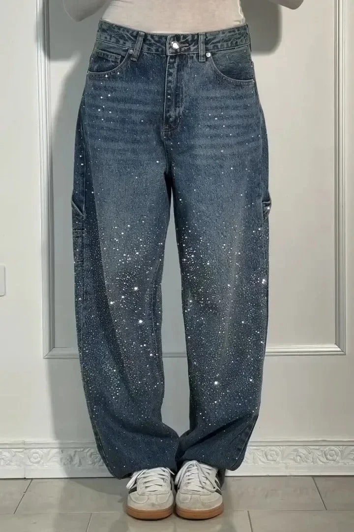 Pantalon Taille Haute à Jambes Larges pour Femmes - Marie Montel