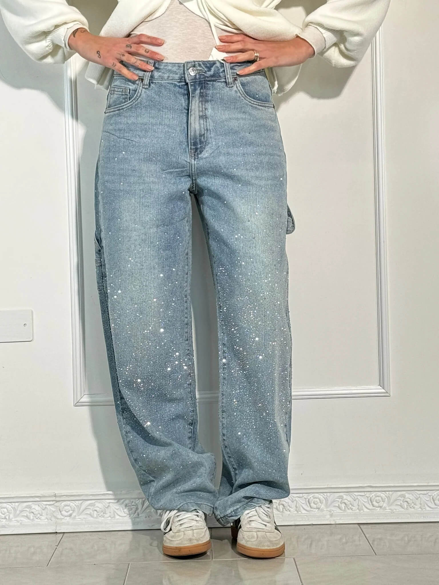 Pantalon Taille Haute à Jambes Larges pour Femmes - Marie Montel