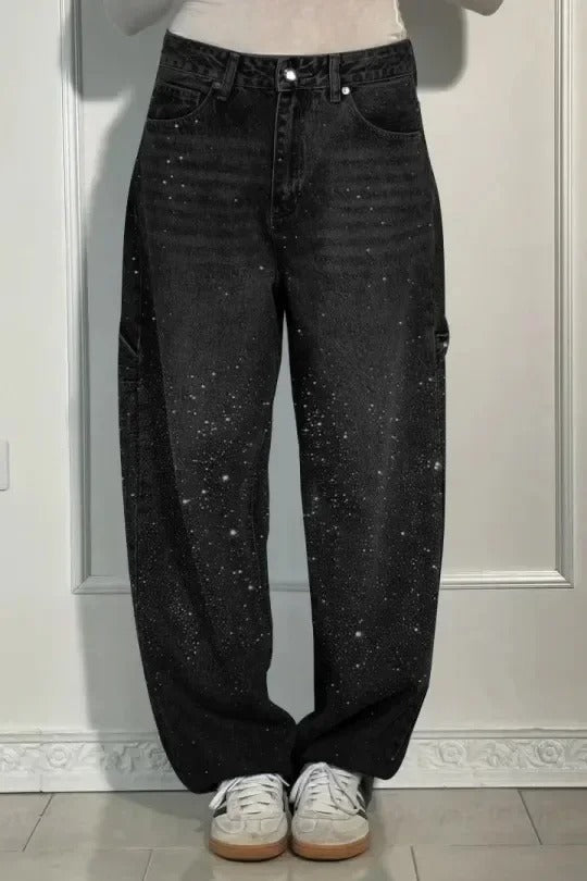 Pantalon Taille Haute à Jambes Larges pour Femmes - Marie Montel