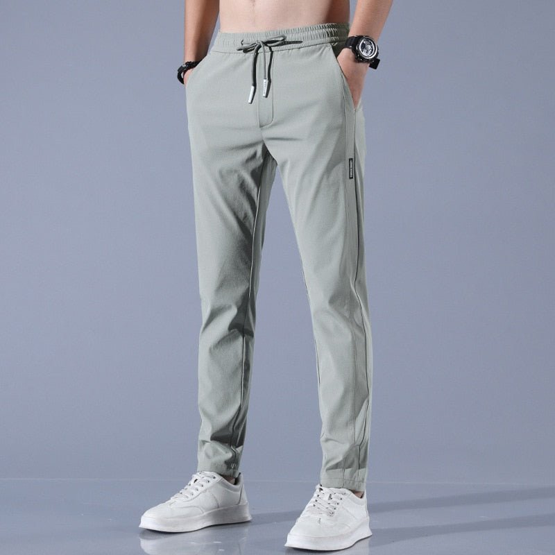 Pantalons de Jogging pour Hommes - Coupe Slim - Taille Élastique avec Cordon de Serrage - Respirant - Marie Montel