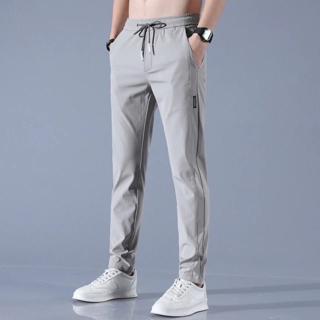 Pantalons de Jogging pour Hommes - Coupe Slim - Taille Élastique avec Cordon de Serrage - Respirant - Marie Montel