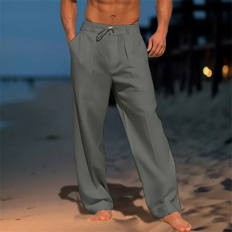 Pantalons en Lin Décontractés pour Hommes - Marie Montel