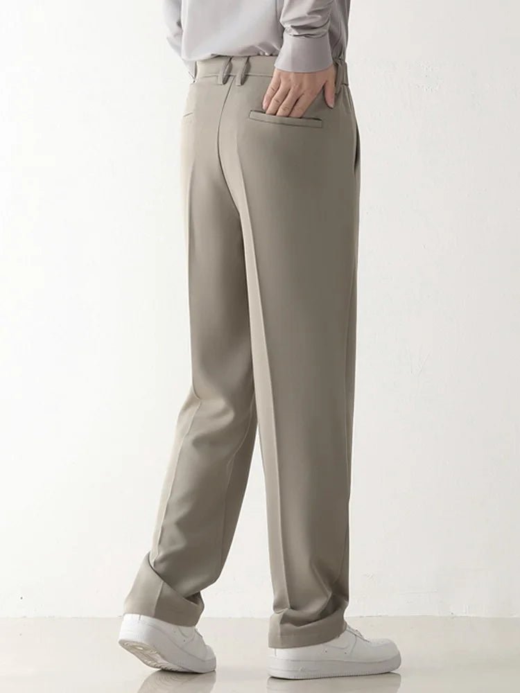 Pantalons Formels Drapés pour Hommes - Pantalons Ajustés Relaxés pour le Travail et les Occasions Décontractées - Marie Montel