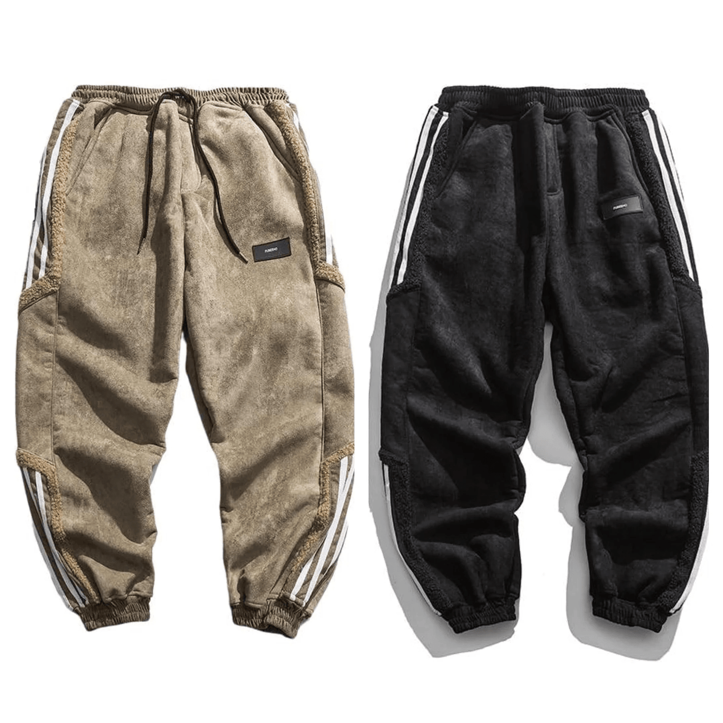 Pantalons Jogging pour Hommes - Fleece Détente avec Détails Rayés pour un Style Urbain - Marie Montel