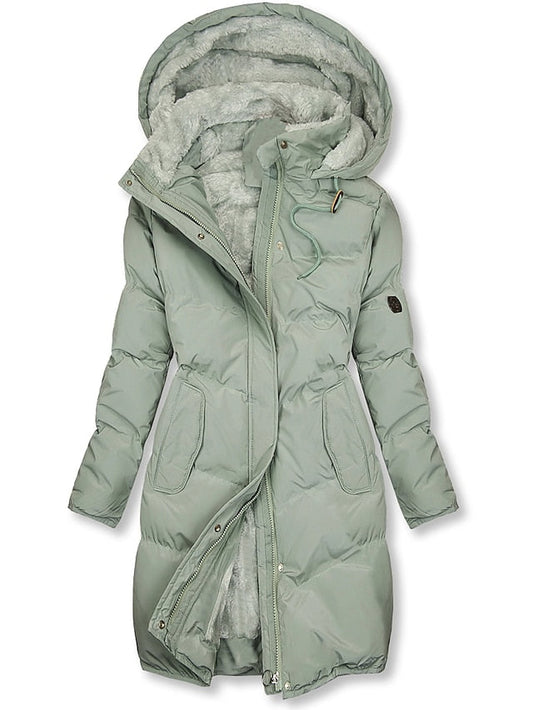 Parka Casual Chic à Capuche pour Femmes