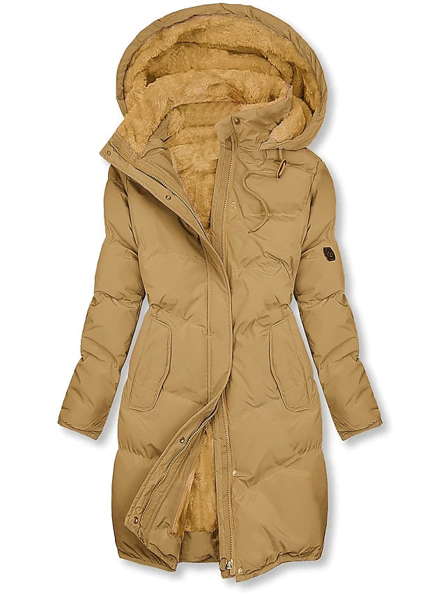 Parka Casual Chic à Capuche pour Femmes
