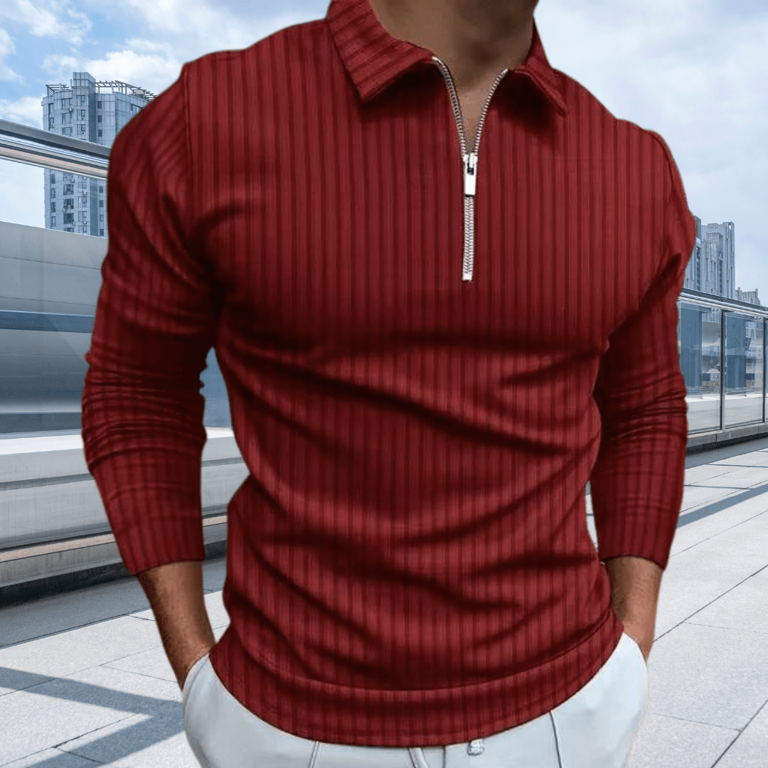 Polo Chic à Manches Longues pour Hommes - Marie Montel