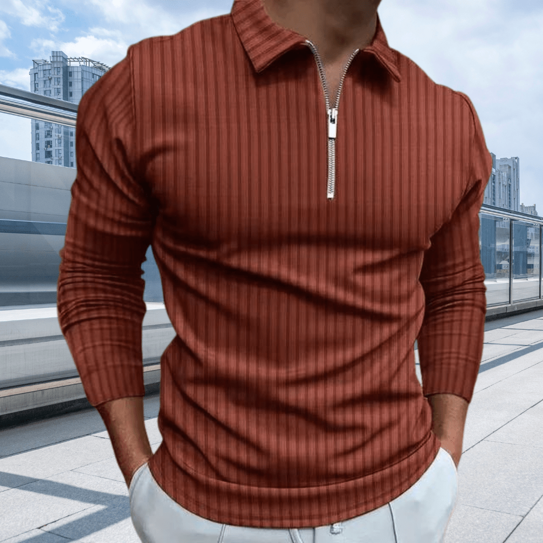 Polo Chic à Manches Longues pour Hommes - Marie Montel