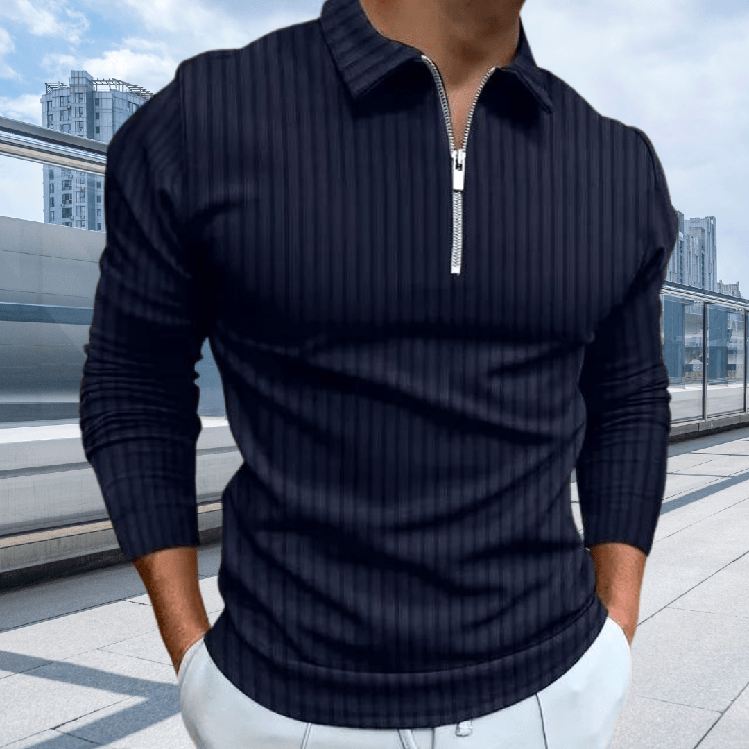 Polo Chic à Manches Longues pour Hommes - Marie Montel