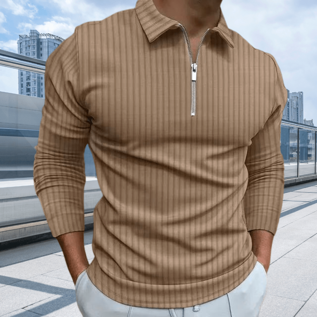Polo Chic à Manches Longues pour Hommes - Marie Montel