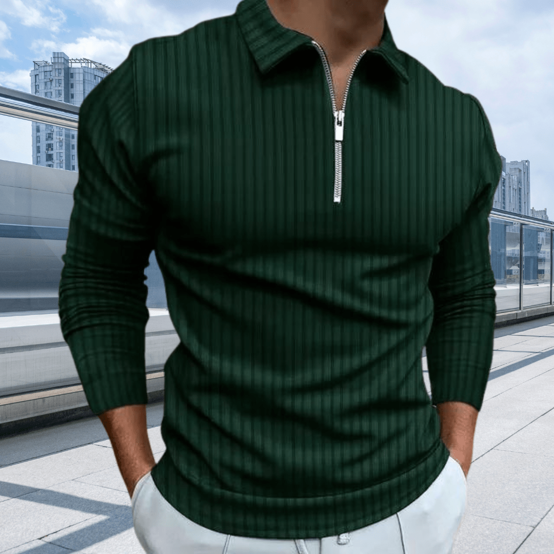 Polo Chic à Manches Longues pour Hommes - Marie Montel