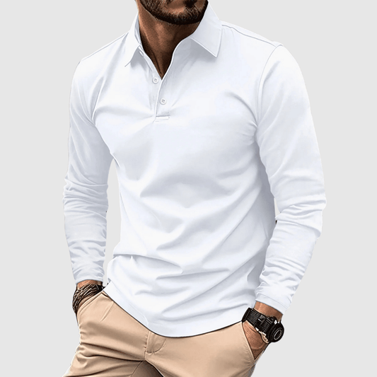 Polo Élégant à Manches Longues pour Hommes - Marie Montel
