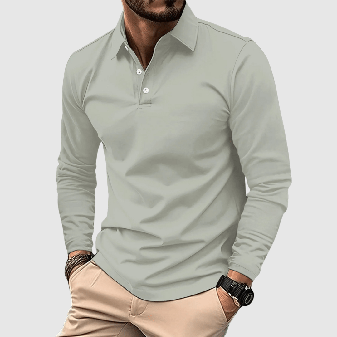 Polo Élégant à Manches Longues pour Hommes - Marie Montel