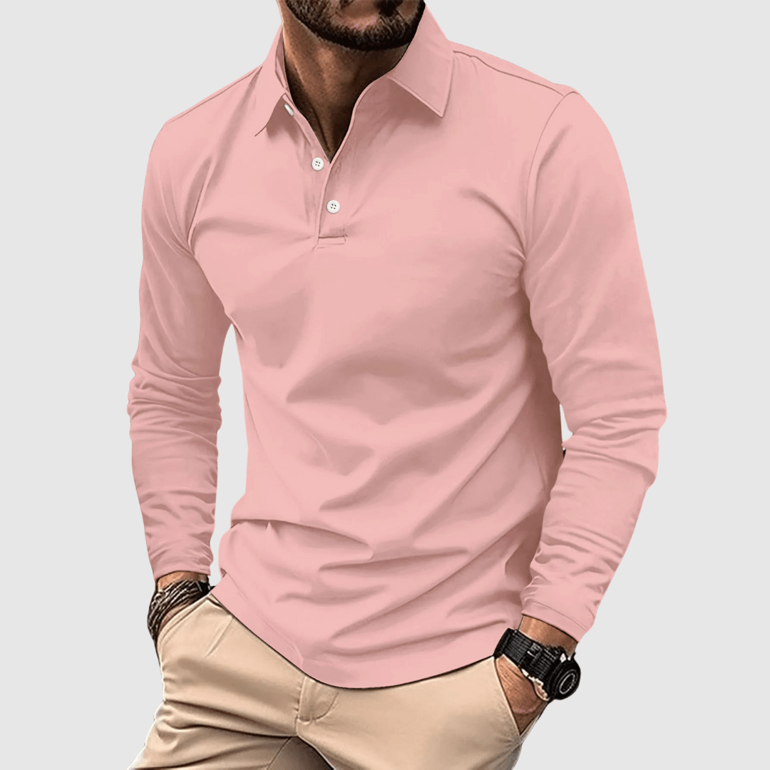 Polo Élégant à Manches Longues pour Hommes - Marie Montel