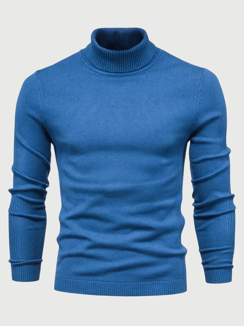 Pull à Col Roulé en Laine pour Hommes - Marie Montel
