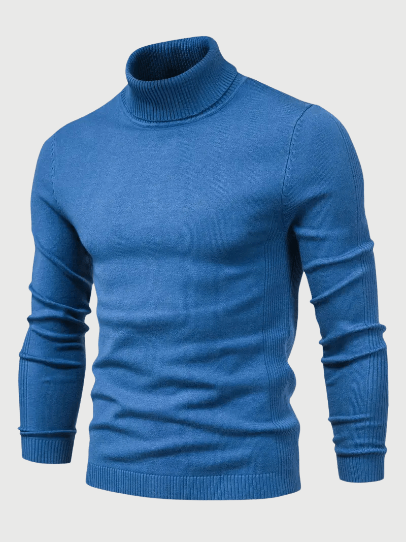 Pull à Col Roulé en Laine pour Hommes - Marie Montel