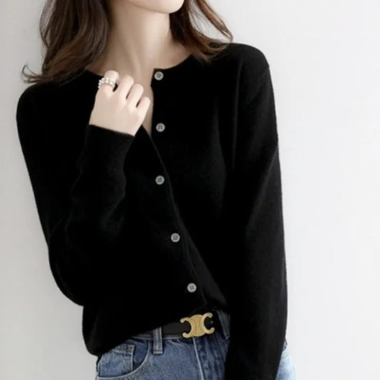 Pull à Encolure O en Laine pour Femmes - Marie Montel