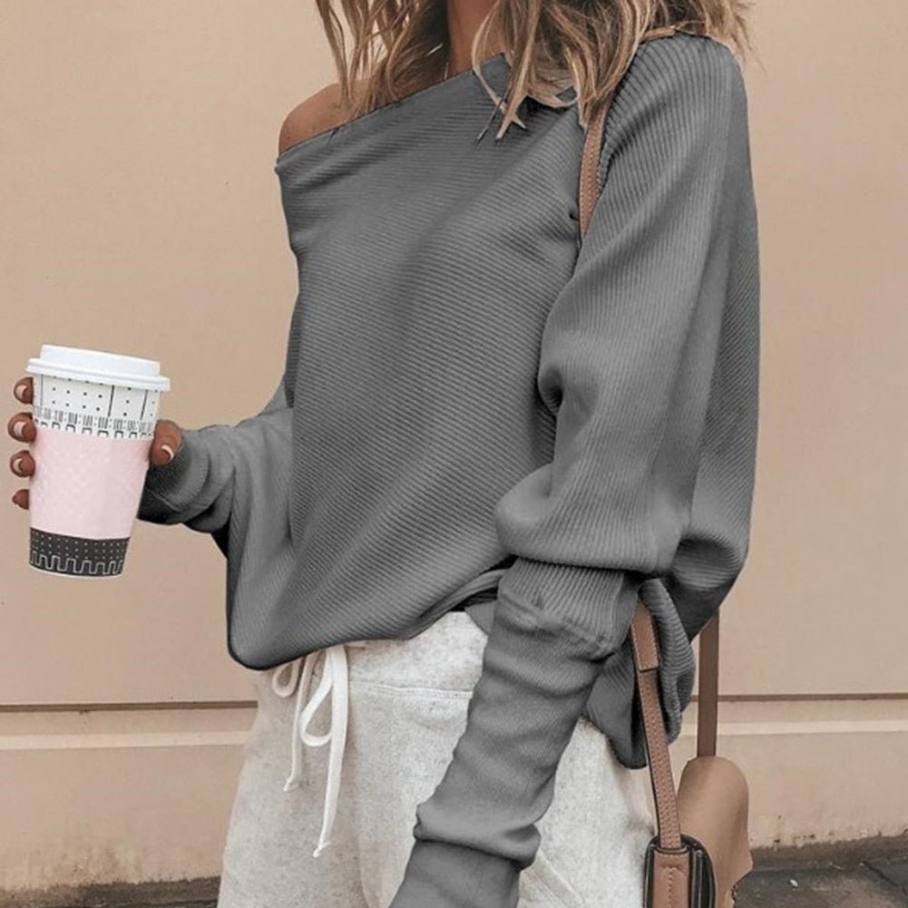 Pull Chic à Épaules Dégagées pour Femmes - Marie Montel