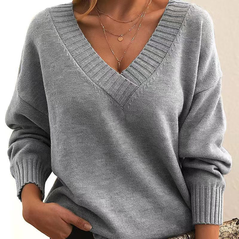 Pull Chic à V - Cou pour Femmes - Marie Montel