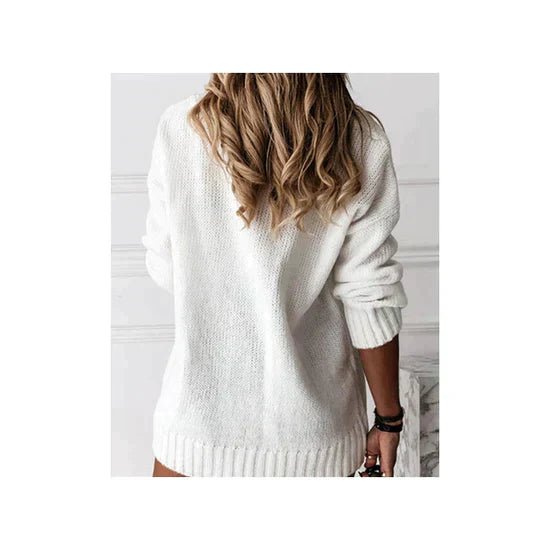 Pull Chic à V - Cou pour Femmes - Marie Montel