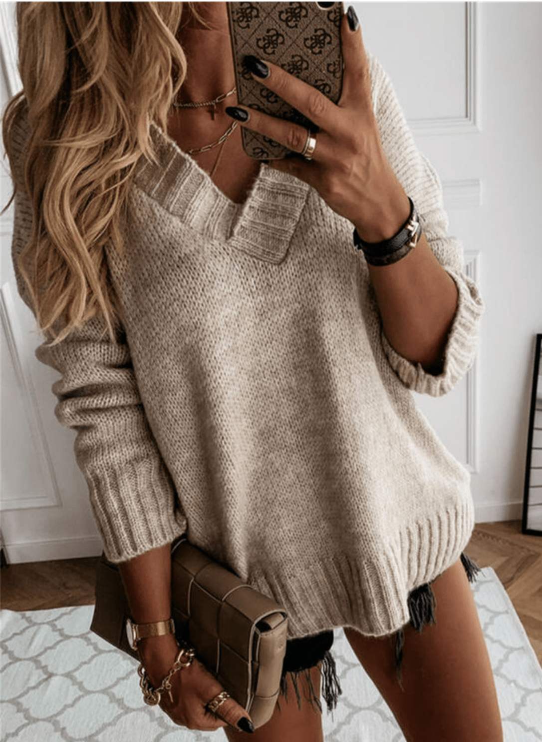 Pull Col V Chic pour Femmes - Marie Montel