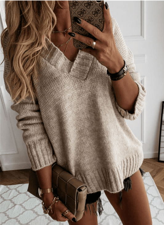 Pull Col V Chic pour Femmes - Marie Montel
