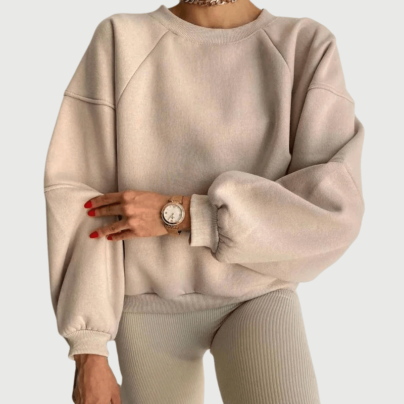 Pull Décontracté à Col Rond avec Motif Lettré pour Femmes - Marie Montel