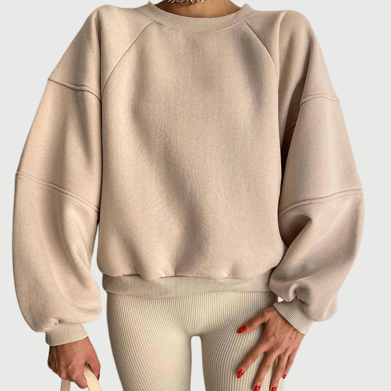 Pull Décontracté à Col Rond avec Motif Lettré pour Femmes - Marie Montel