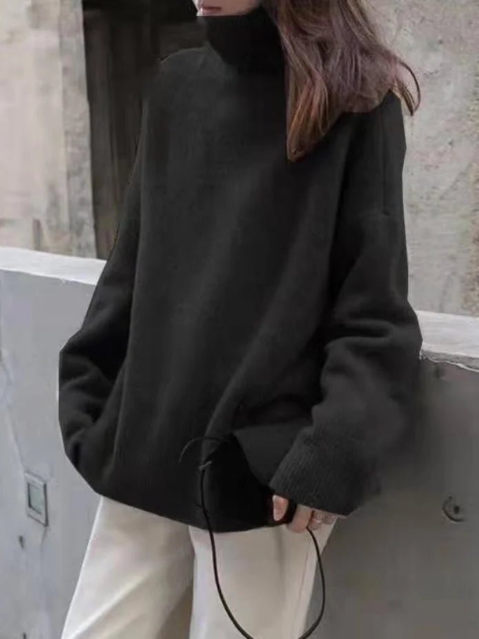 Pull Décontracté à Col Roulé pour Femmes - Marie Montel