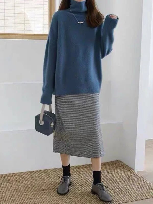 Pull Décontracté à Col Roulé pour Femmes - Marie Montel