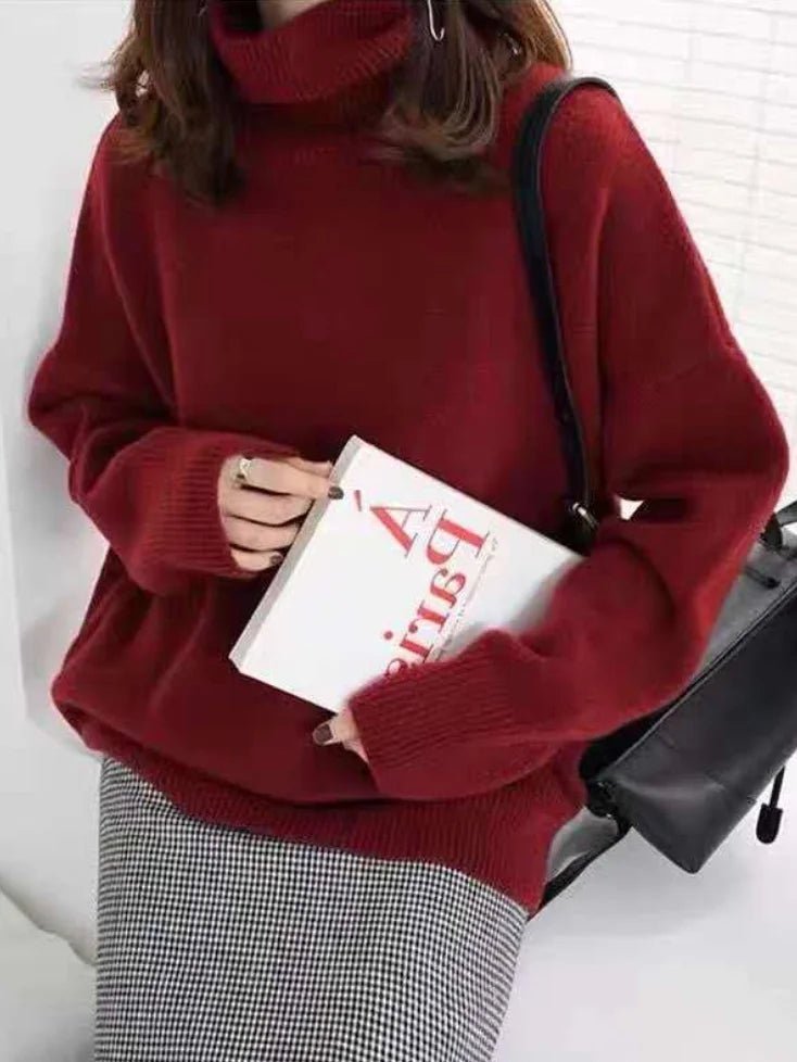 Pull Décontracté à Col Roulé pour Femmes - Marie Montel