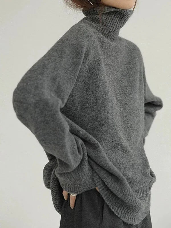 Pull Décontracté à Col Roulé pour Femmes - Marie Montel