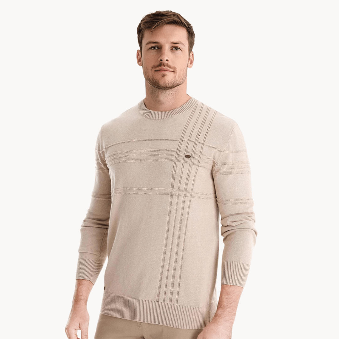 Pull Élégant à Carreaux pour Hommes - Marie Montel
