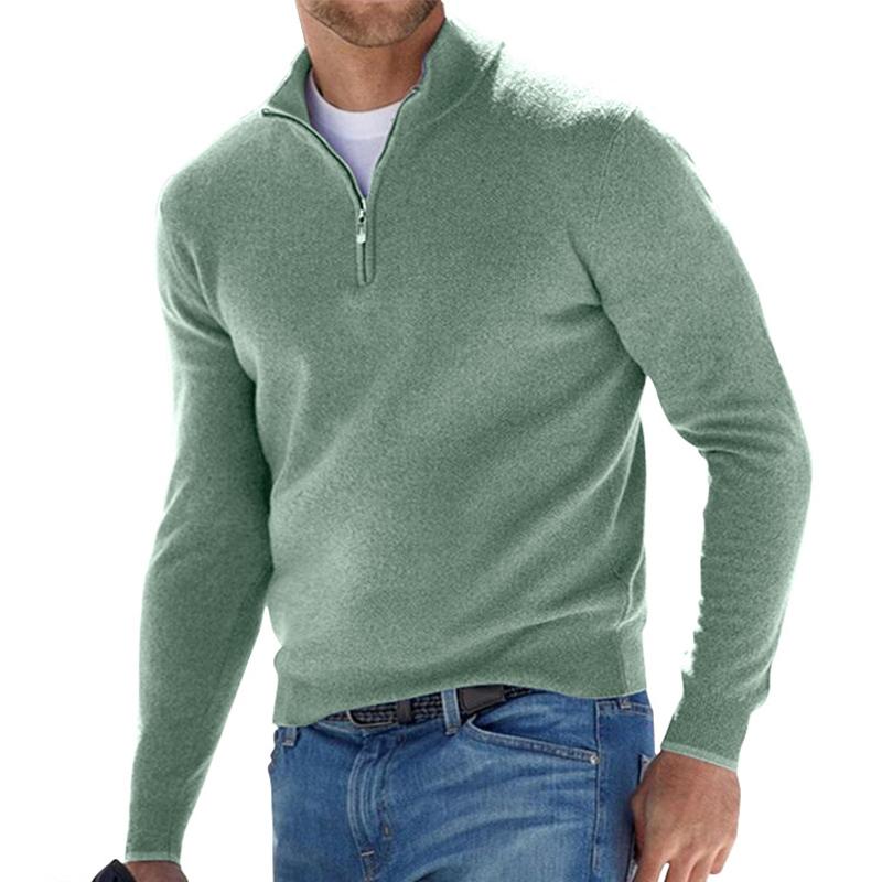 Pull en Laine avec Fermeture Zippée pour Hommes - Marie Montel