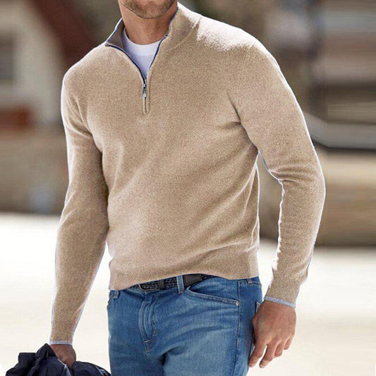 Pull en Laine avec Fermeture Zippée pour Hommes - Marie Montel