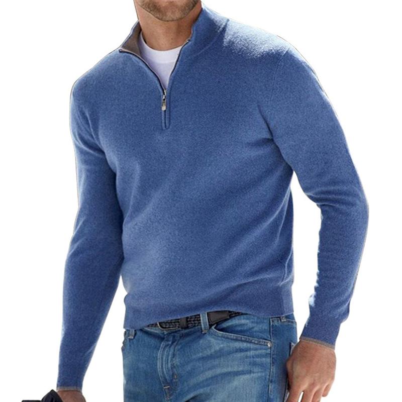 Pull en Laine avec Fermeture Zippée pour Hommes - Marie Montel