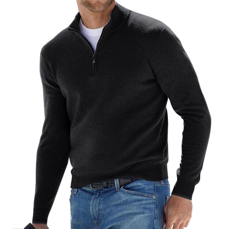 Pull en Laine avec Fermeture Zippée pour Hommes - Marie Montel