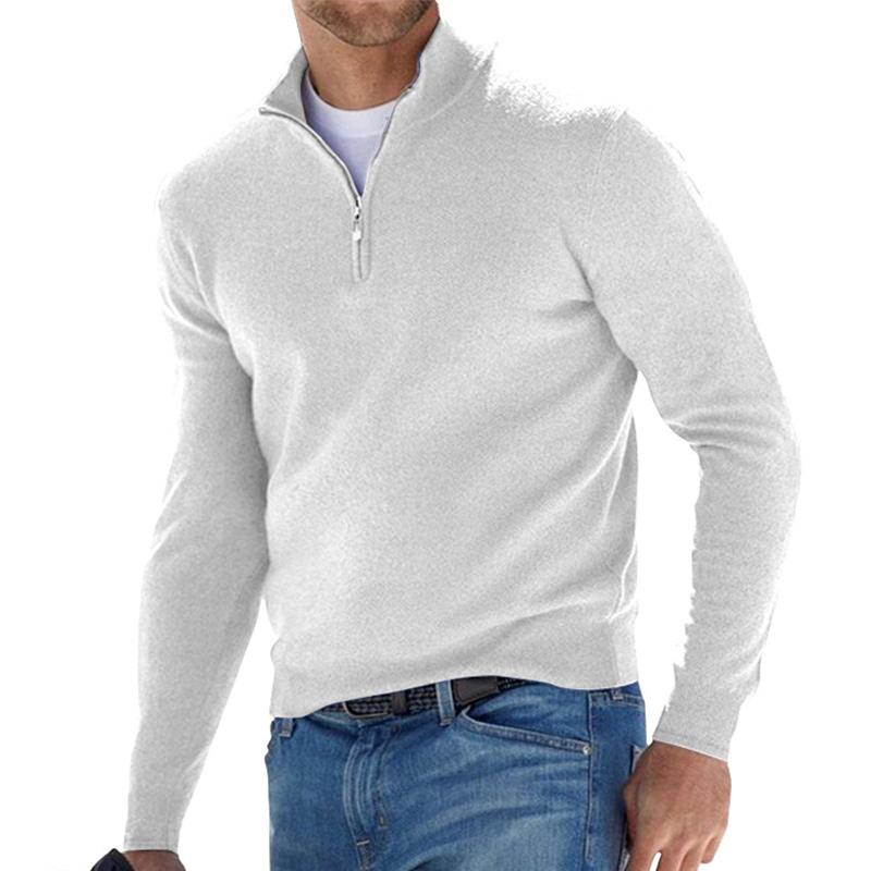 Pull en Laine avec Fermeture Zippée pour Hommes - Marie Montel