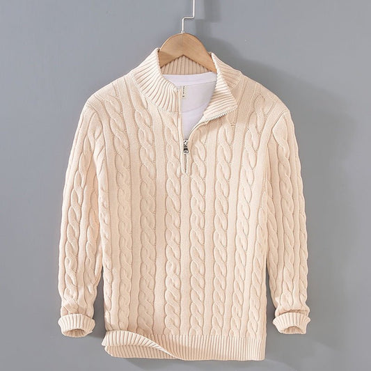 Pull en Laine & Cachemire Col Rond pour Hommes - Marie Montel