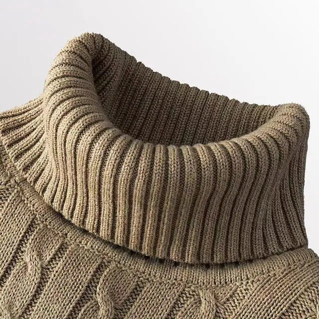 Pull en Maille Douce à Col Roulé pour Hommes - Marie Montel