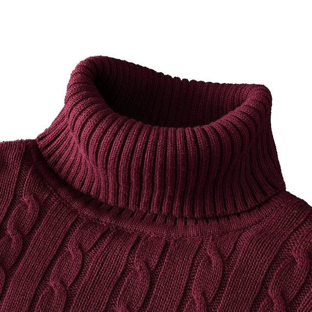 Pull en Maille Douce à Col Roulé pour Hommes - Marie Montel