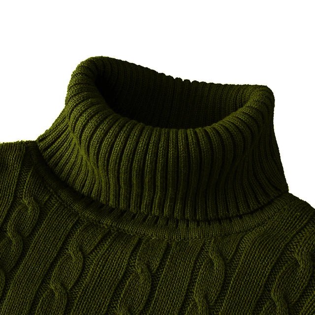 Pull en Maille Douce à Col Roulé pour Hommes - Marie Montel