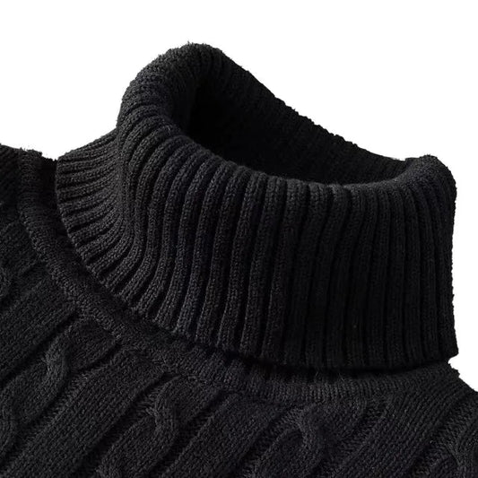 Pull en Maille Douce à Col Roulé pour Hommes - Marie Montel