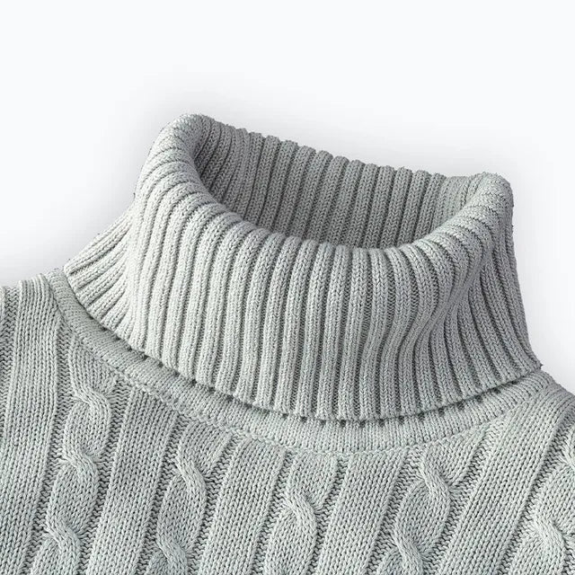 Pull en Maille Douce à Col Roulé pour Hommes - Marie Montel