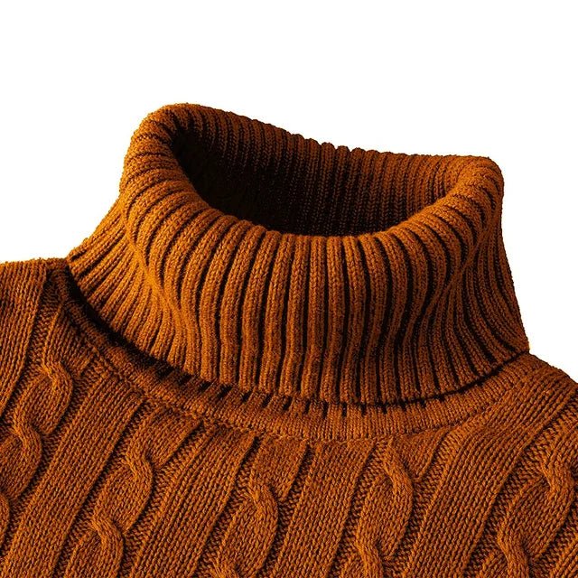 Pull en Maille Douce à Col Roulé pour Hommes - Marie Montel