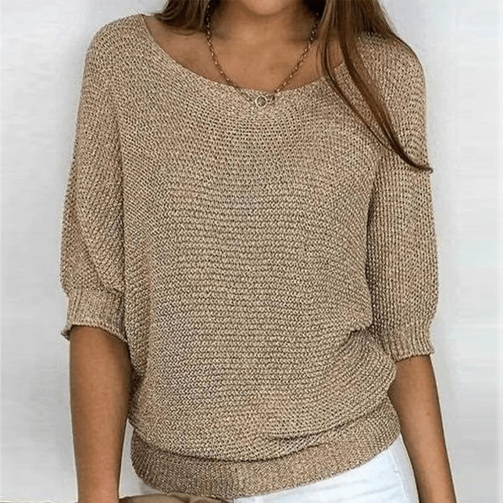 Pull en Maille Oversize Confortable pour Femmes - Marie Montel