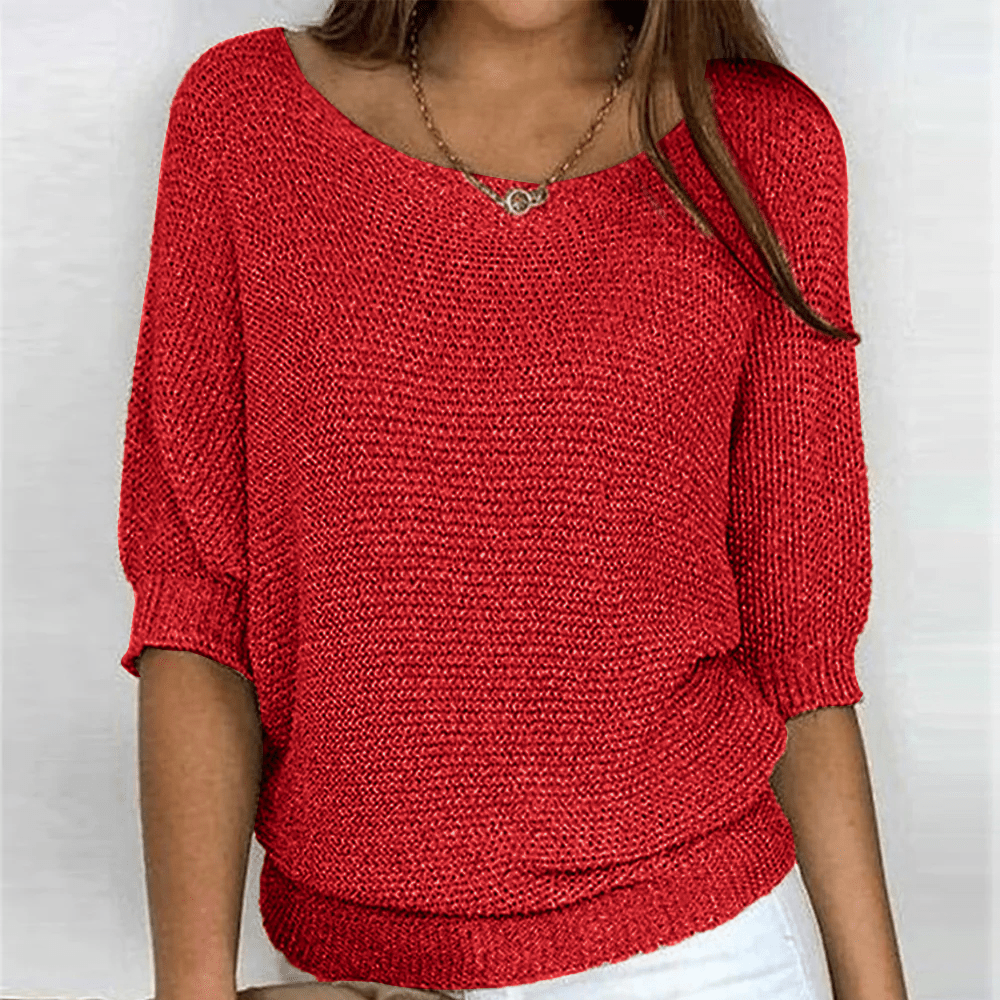 Pull en Maille Oversize Confortable pour Femmes - Marie Montel
