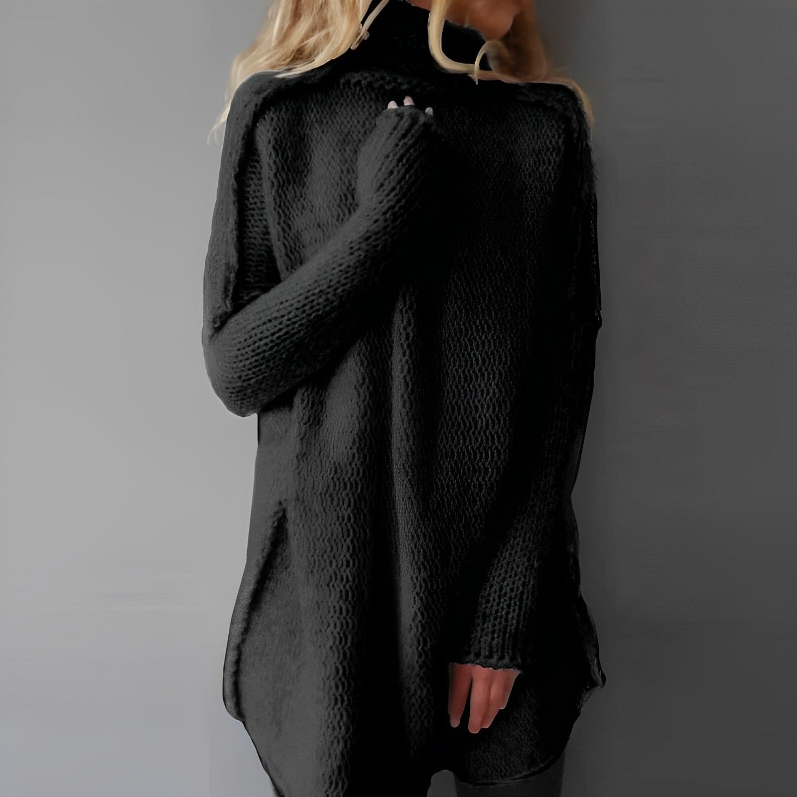 Pull Long à Col Roulé pour Femmes - Marie Montel