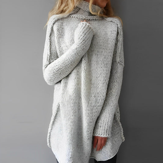 Pull Long à Col Roulé pour Femmes - Marie Montel